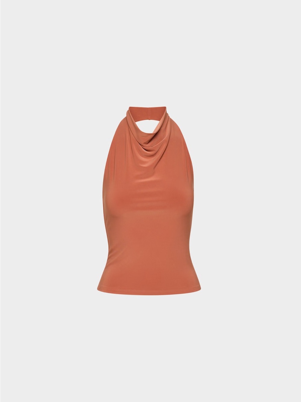 NWT Aritzia Smooth Matter™ Tower Halter Top - Mariner Terracotta - Medium